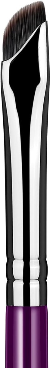 Eyeliner-kwast, schuine gelkwast voor eyeliner, eyeliner, nauwkeurige wenkbrauwen, ooglid, ultradun, met gebogen borstelharen, paars