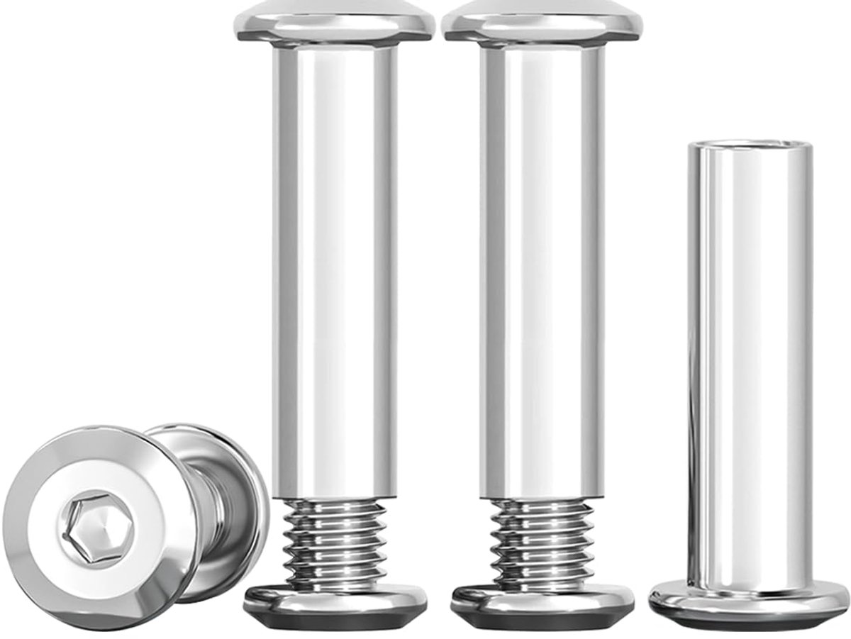 10 stuks M5 x 25 mm roestvrij staal A2 V2A Aansluiting met dubbele dubbele buizen met zes zes creux