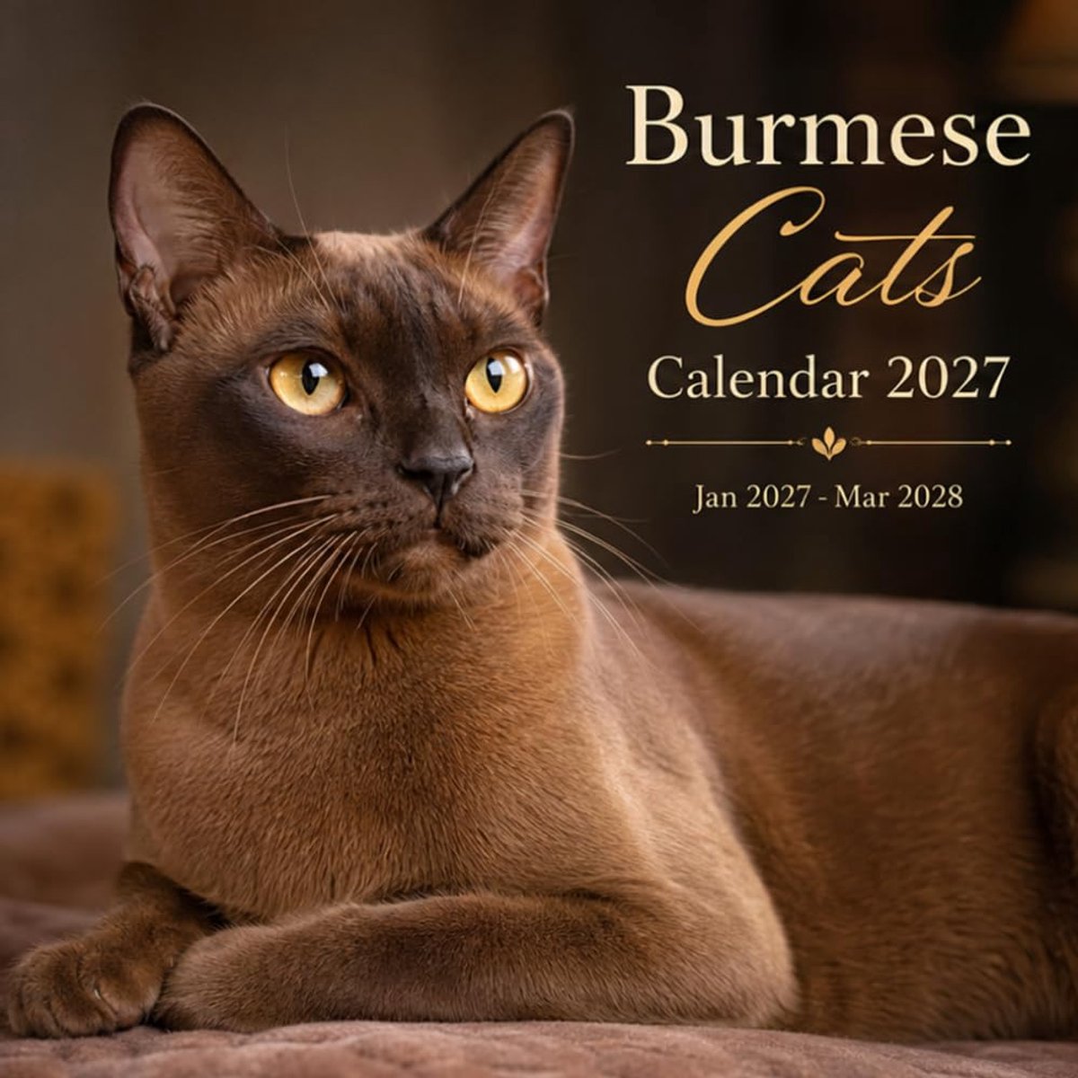 Cats Calendar 2027: 15-Month Featuring Beautiful Cat Photography | January 27 - March 2028