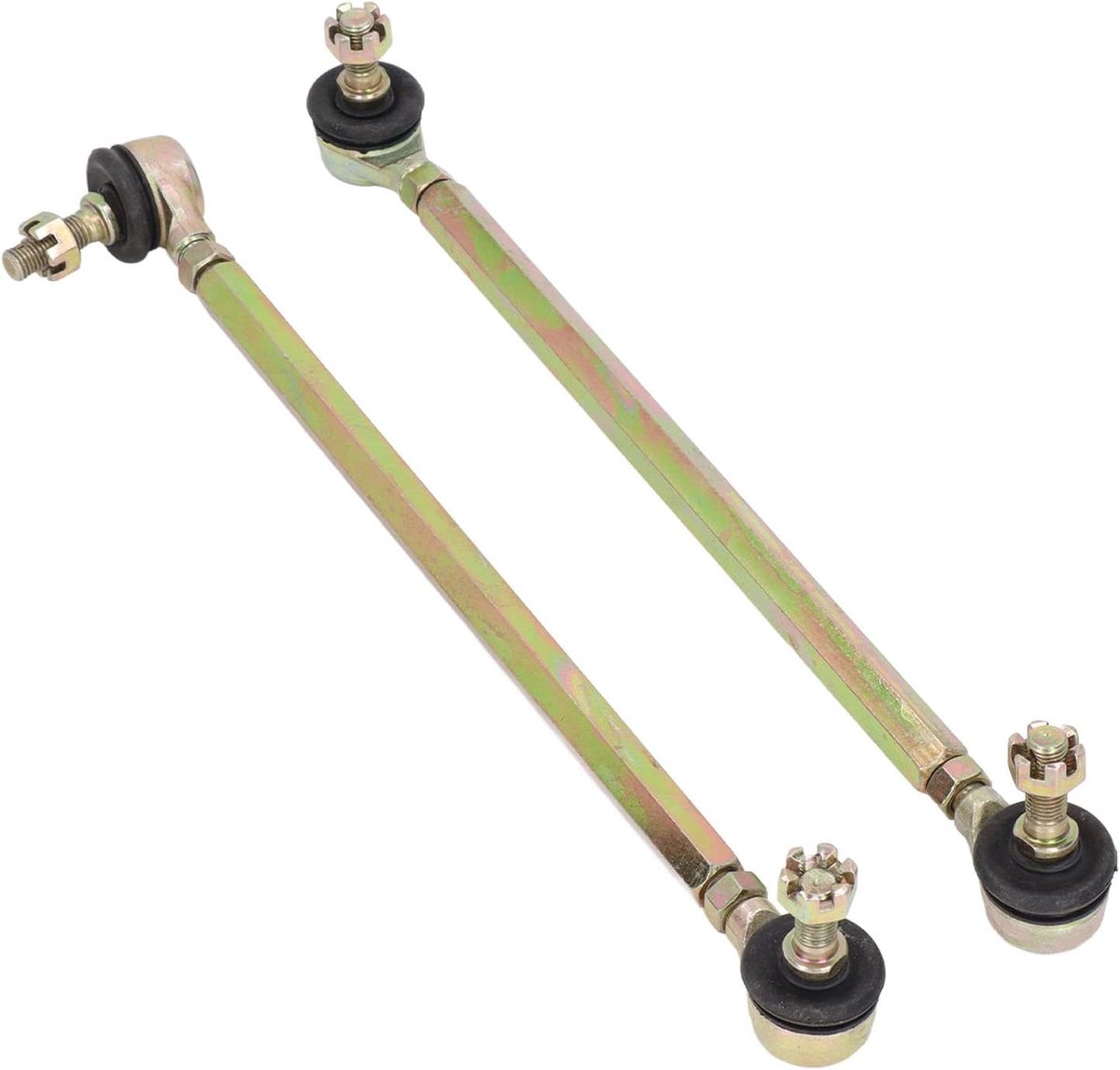 2 Stuks 250mm Kogelgewricht Trekstang 10mm Draad Staallegering voor Quad Crossmotor ATV Go Kart