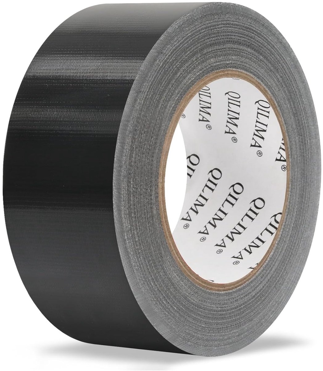 Thijox - Zwarte Duct Tape 50mm x 25m - Zeer Sterk, Waterdicht, Professionele Kwaliteit voor Reparaties, Doe-Het-Zelf, Handwerk, Binnen en Buiten