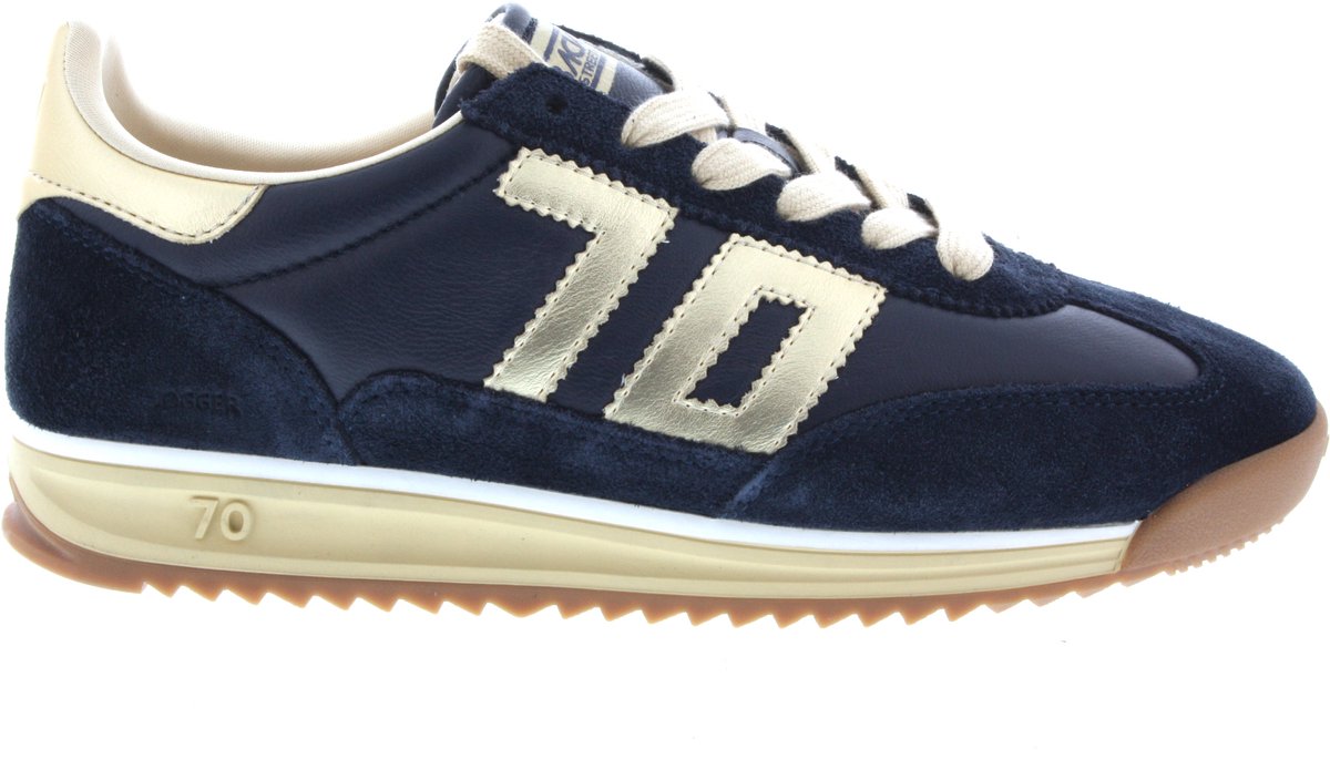 Dames Sneakers Back70 Back70 Back70 Jogger N03 Navy/gold Donkerblauw - Maat 37