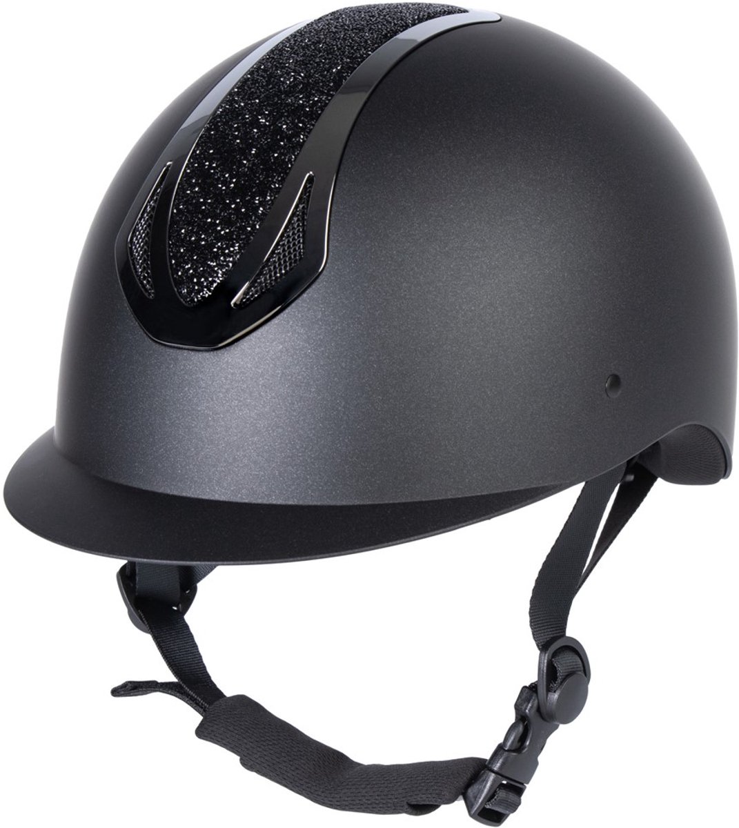 Harry's Horse Veiligheidscap Pro F2 Matt Crystal-Black-Black-XL