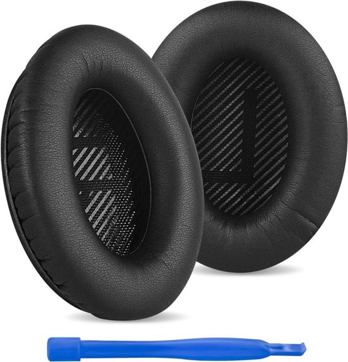 - Vervangende oorkussens - NC25/NC25 Pro - Eiwit leer - Zwart - Hoofdtelefoon - Compatibel - Kleur - Model - Oorkussens (zwart eiwit leer)