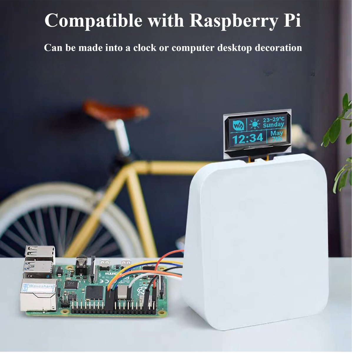 OLED scherm 1,5 inch - transparant - 128 x 64 resolutie - perfect voor Raspberry Pi projecten - ShopVlot