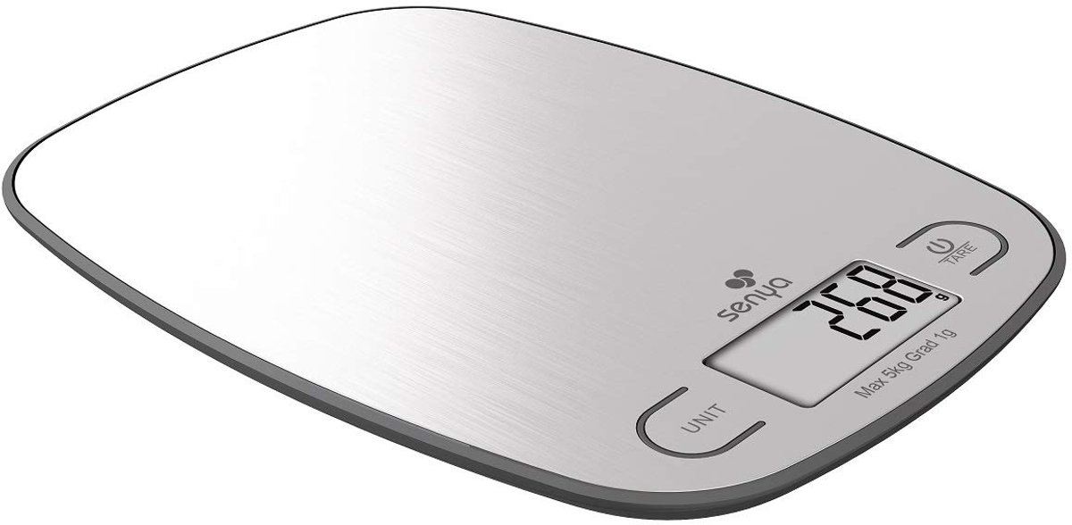 Precisieweegschaal 5 kg - roestvrij staal - lcd-display - nauwkeurig wegen in de keuken - ShopVlot