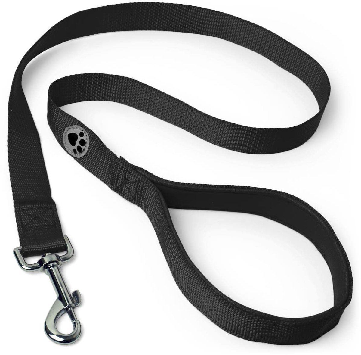 Hondenriem Gewatteerd 122cm - Zwart - Comfortabel Handvat - Ideaal voor Wandelen - ShopVlot
