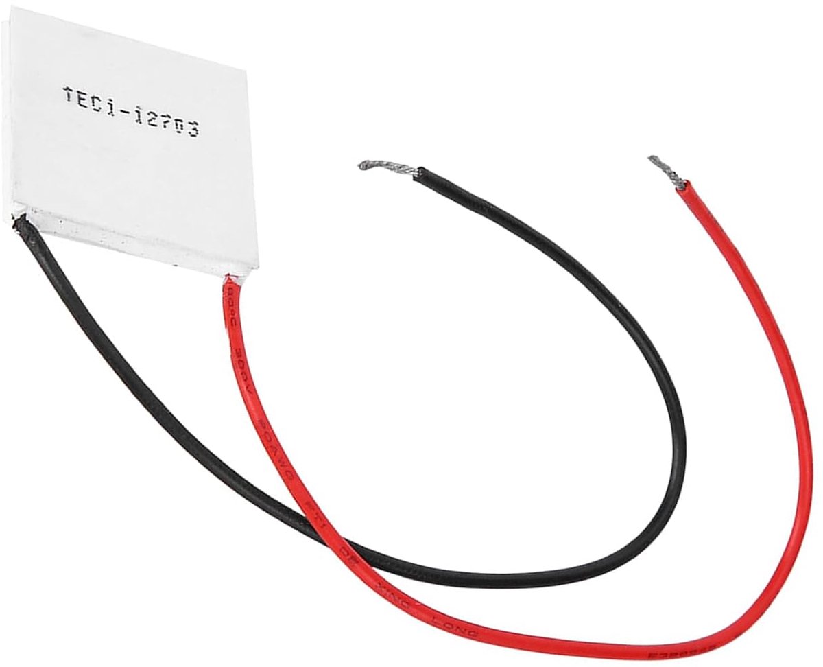 SnelShoppen - TEC1-12703 Thermo-elektrische Koelplaat 12V 3A, 30x30mm Keramisch Peltier Element voor Koeling, Ideaal voor Hobbyprojecten en Klussen