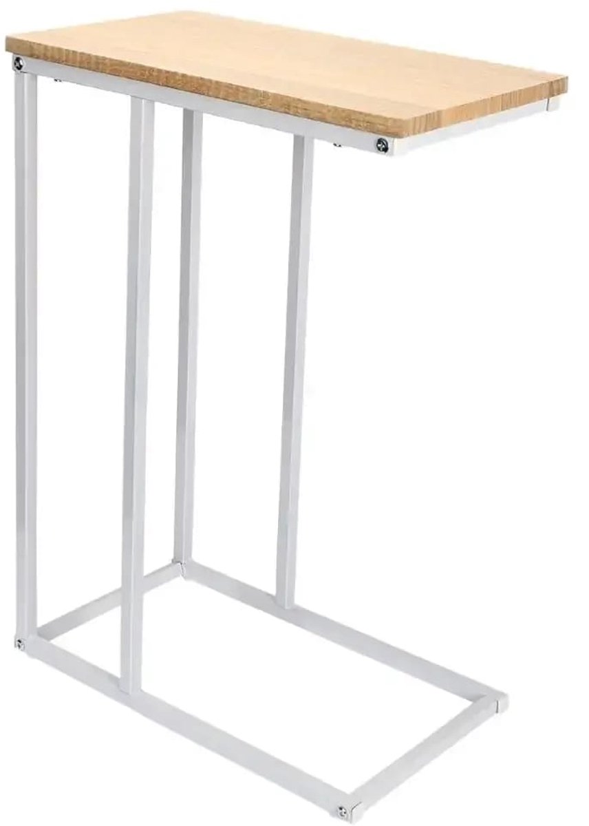 Bijzettafel Zwart - Multifunctioneel Design - Laptop- en Koffietafel - 45x25 cm - Zwart