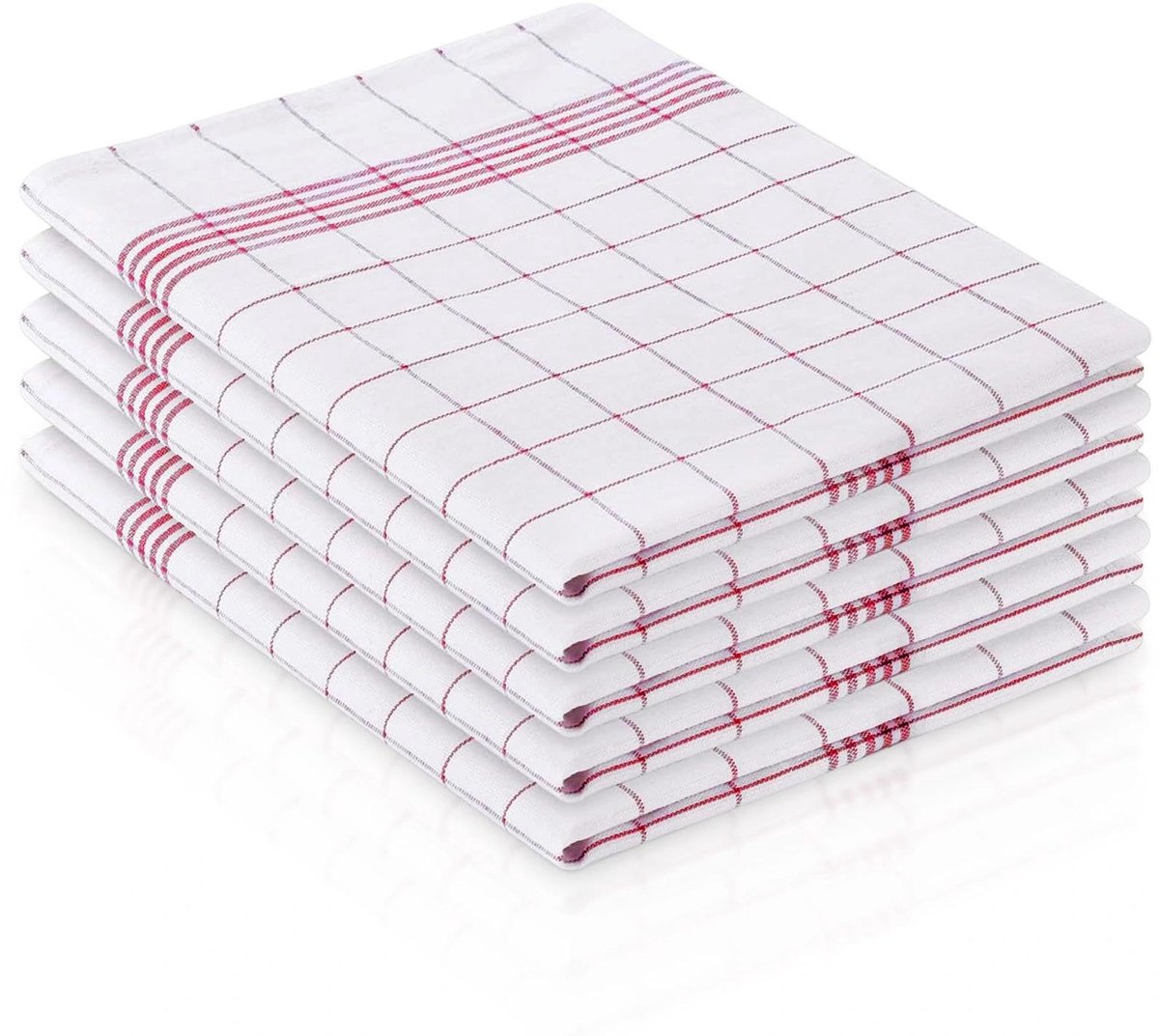 theedoeken set van 5 - 45 x 65 cm - 100% katoen - zeer absorberend en zacht - ShopVlot