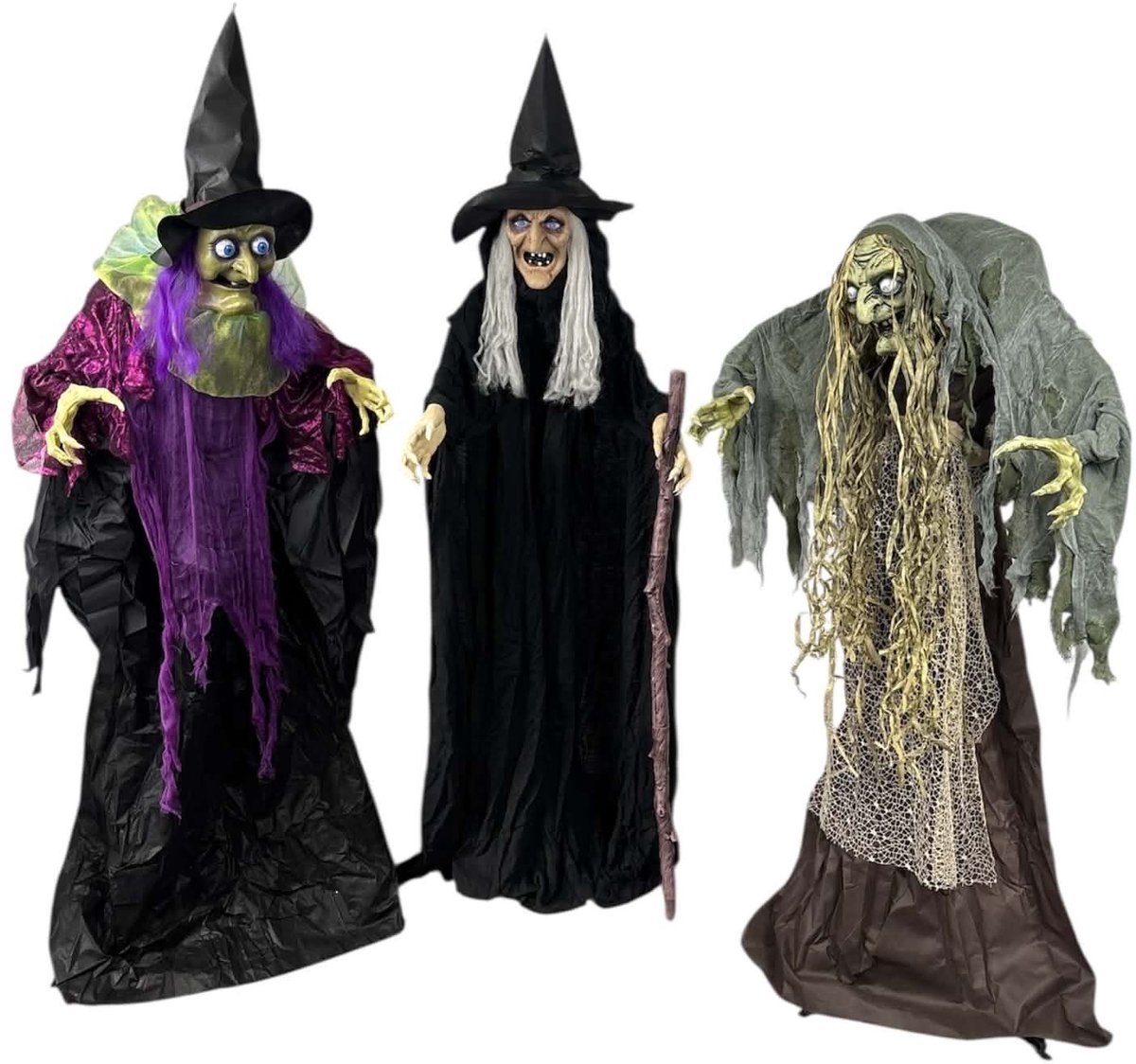 Halloween Heksen animatronic poppen set