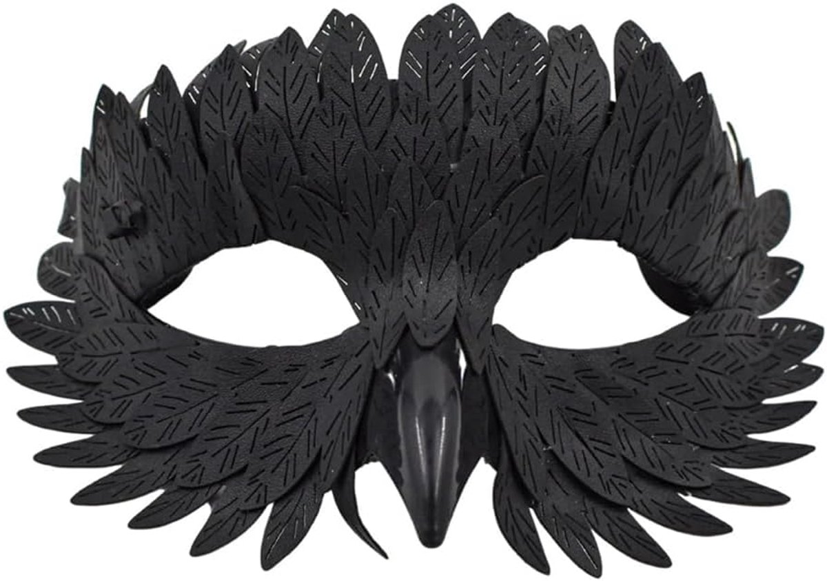Venetiaans masker voor dames en heren - kleurrijke veren - elegant en geraffineerd - voor carnaval - ShopVlot