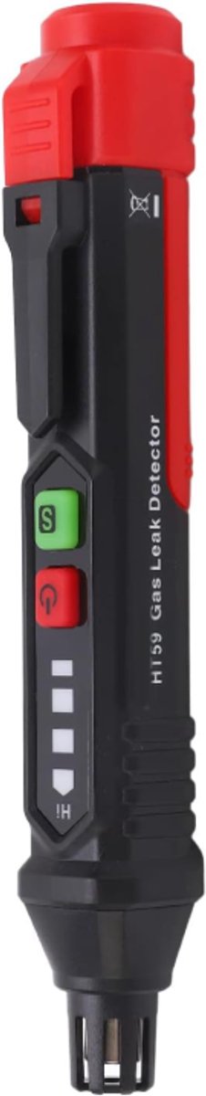 Draagbare Gasdetector voor Thuis – Koolmonoxide- en Aardgasanalysator met Geluidsalarm en LED-lampje – op Batterijen