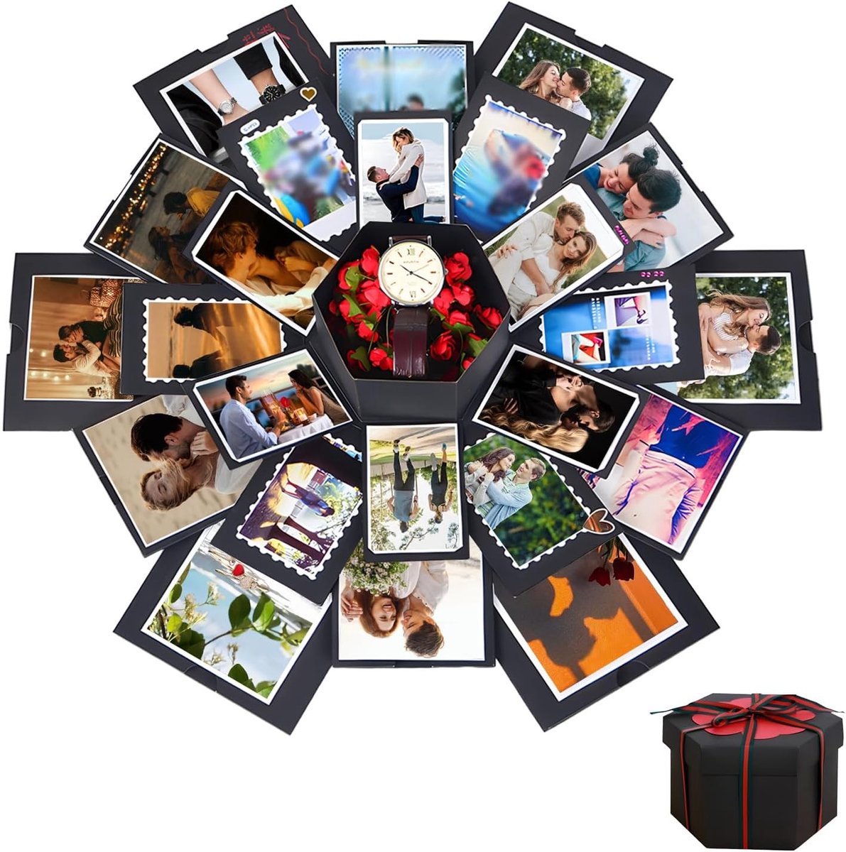 Verrassende Explosiedoos, DIY Handgemaakt Fotoalbum en Scrapbook, Perfect Cadeau voor Verjaardag, Kerst, Trouwerij en Valentijnsdag