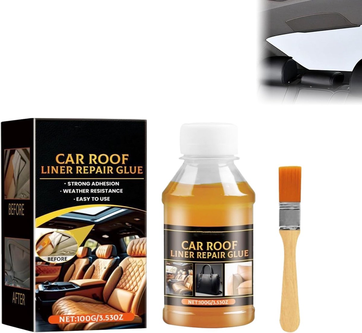MAOYING Car Roof Glue Repair Glue Main Liner Canopy, Air Repair Glue for All Skin Types - ShopVlot