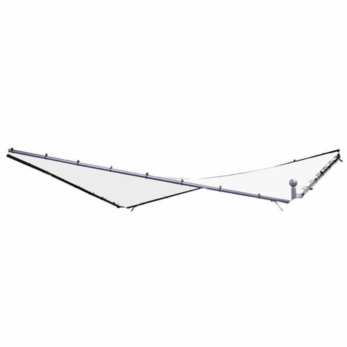 Tuindak Berlino 400 x 400 cm - wit - weerbestendig - perfect voor schaduw - ShopVlot