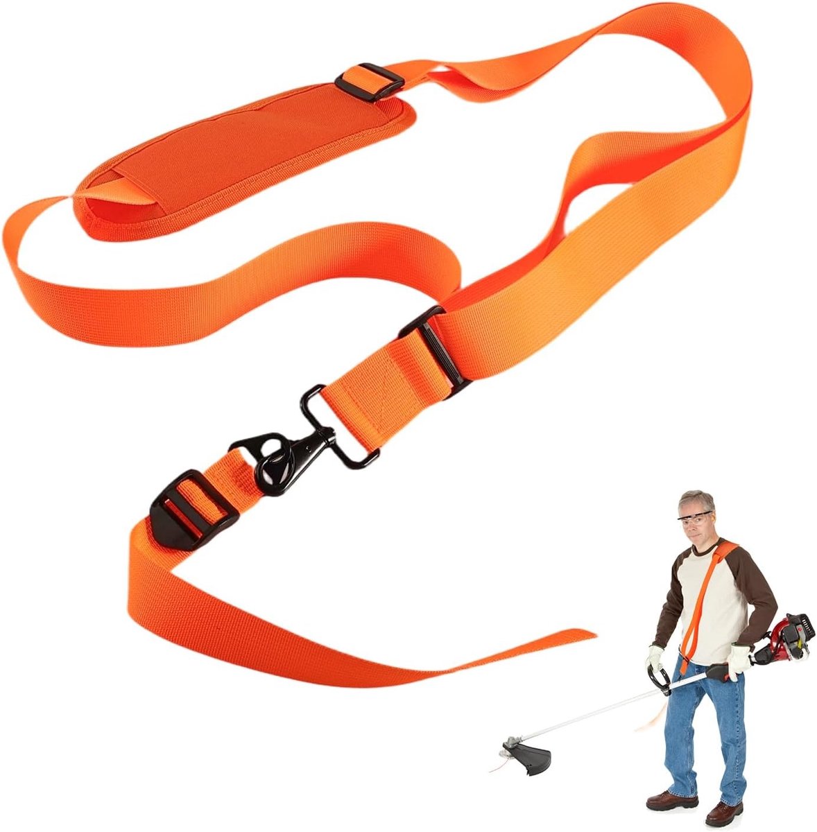 Verstelbare Schouderband voor Grastrimmer en Borstelmaaier - Tuinaccessoire en Trimmeraccessoires voor Gemakkelijk Gebruik en Comfort