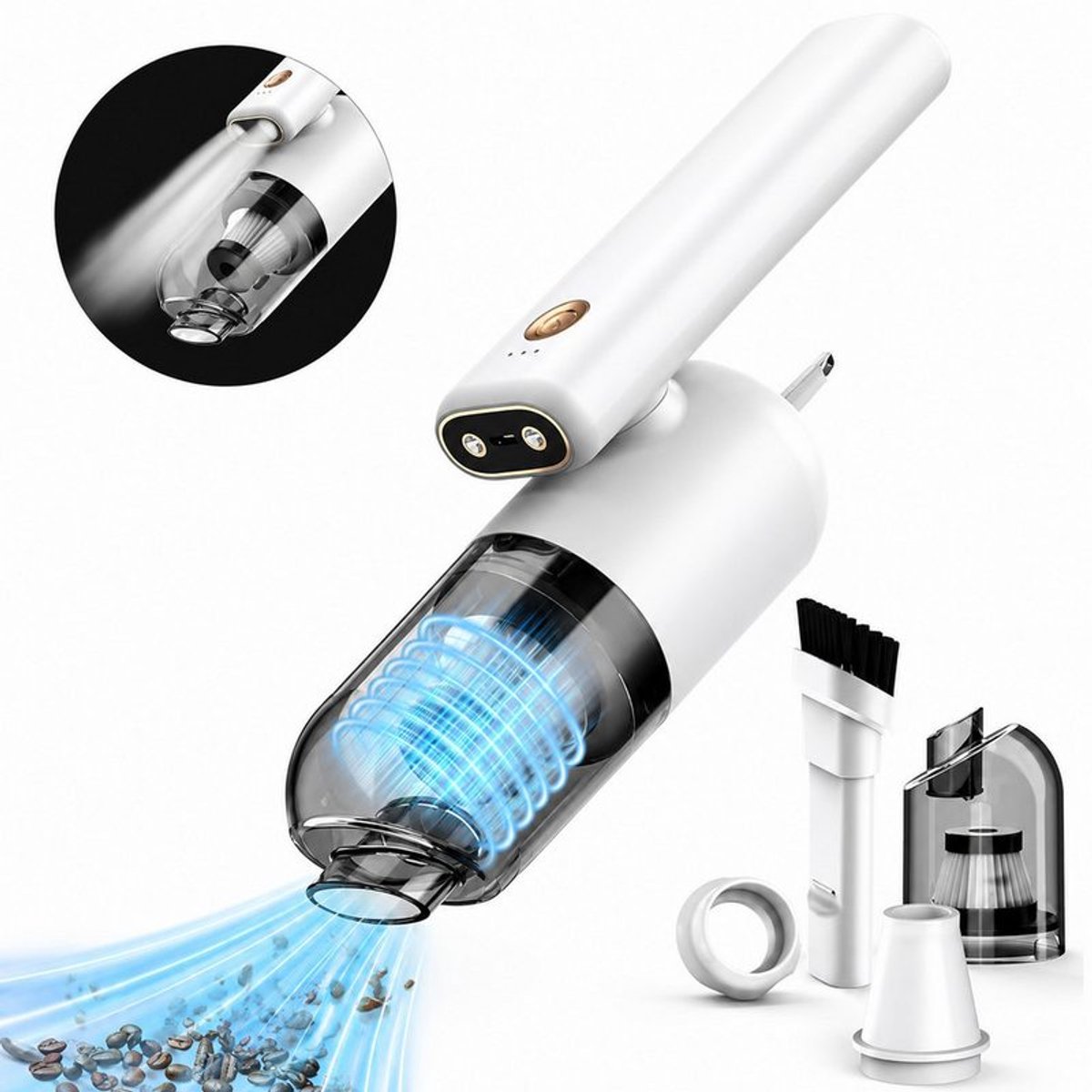 Draadloze handstofzuiger, 3-in-1 autostofzuiger, USB oplaadbare mini-stofzuiger