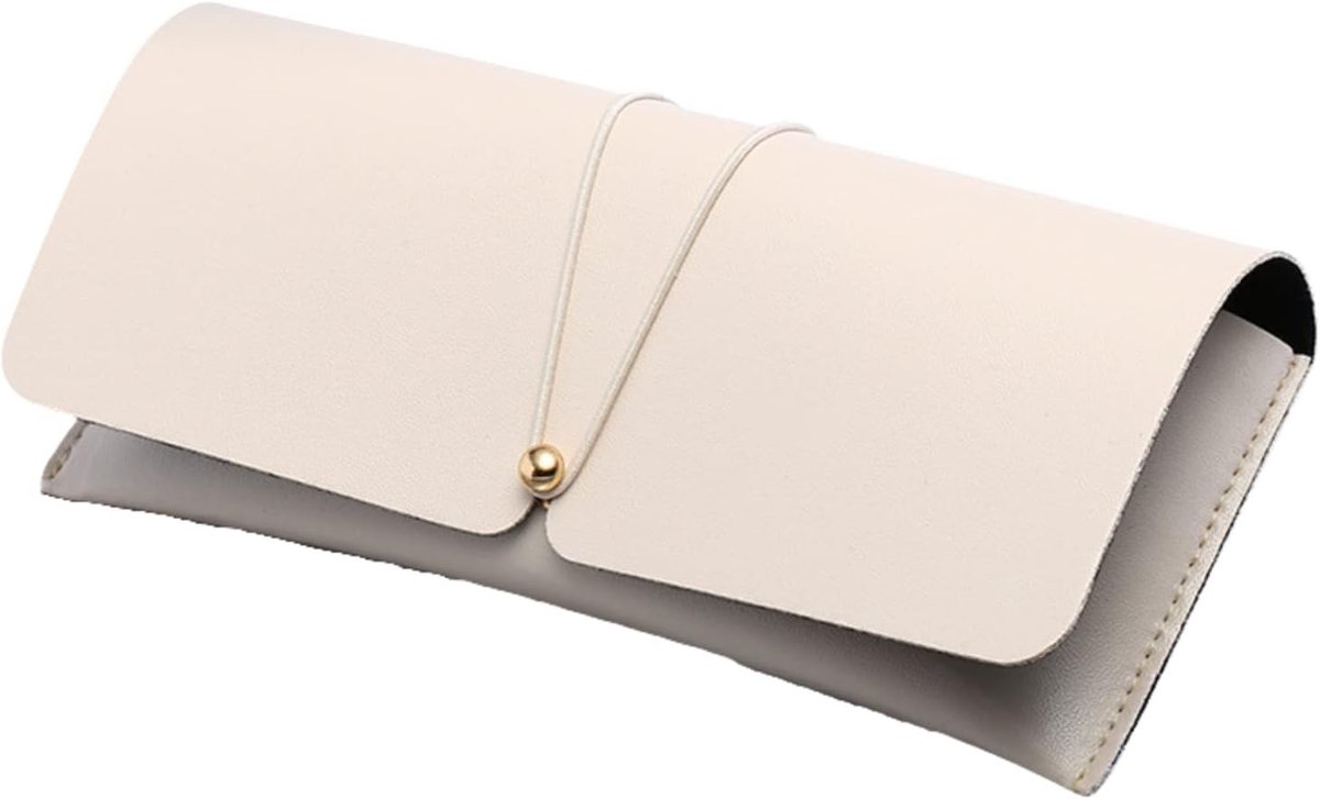 Dames Bril Etui van Zacht PU Leer, Draagbare Bril Pouch met Microvezeldoek en Handige Opbergtas