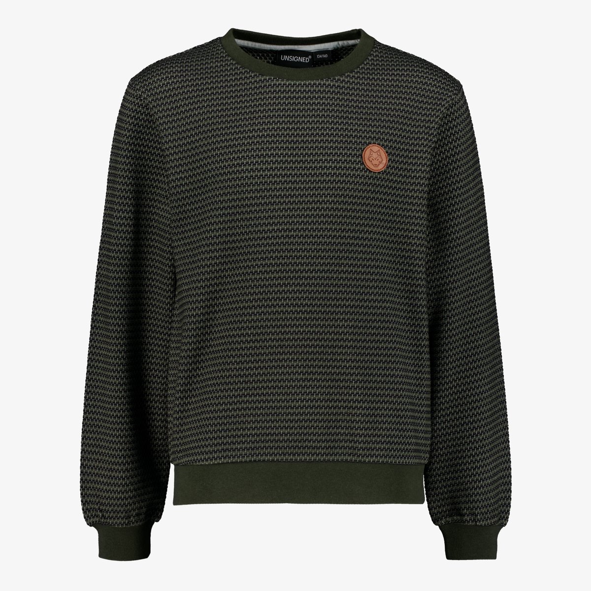 Unsigned jongens sweater groen - Maat 98/104