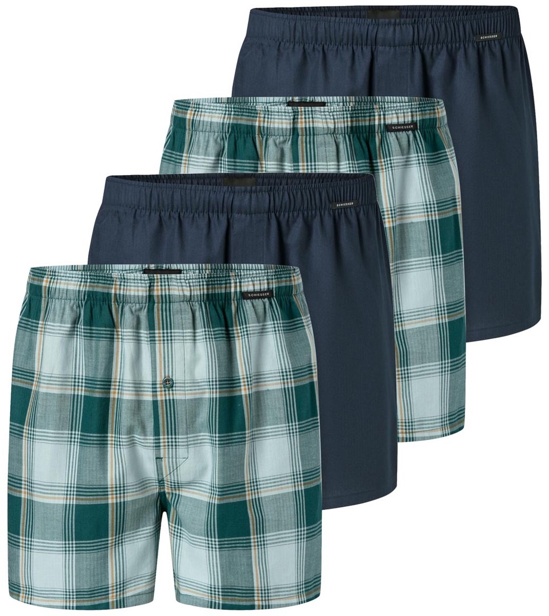 Schiesser Heren boxershort 4 pack Web