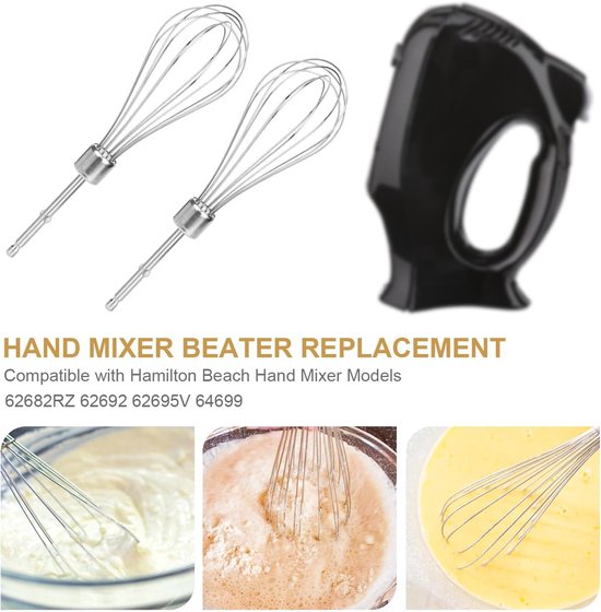 SnelShoppen - 2 Stuks Handmixer Accessoires RVS Handmixer Bevestigingen Voor Hamilton Beach Handmixer 62682RZ 62692 62695V 64699 - Duurzaam en Betrouw — afbeelding 2