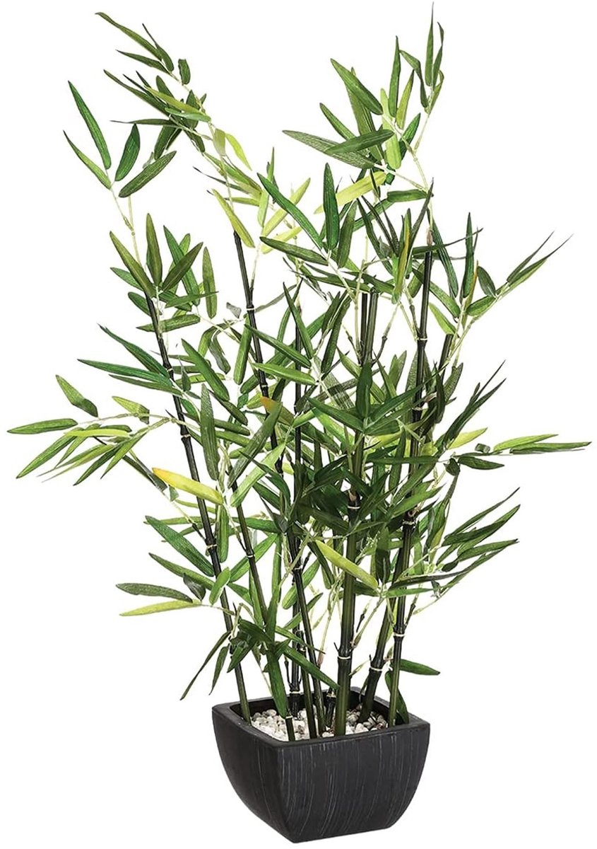 Omgoods - Wellhome Kunstbamboe in Pot - Realistische Planten voor Binnen en Buiten