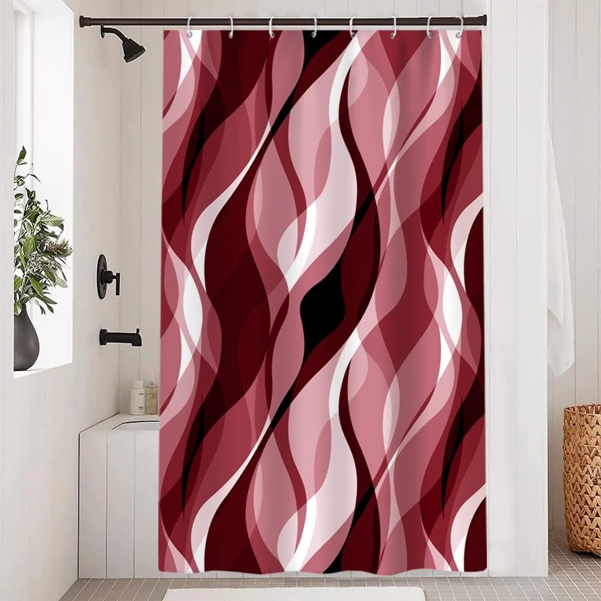 Omgoods - Abstract Geometrisch Douchegordijn 120x200 cm