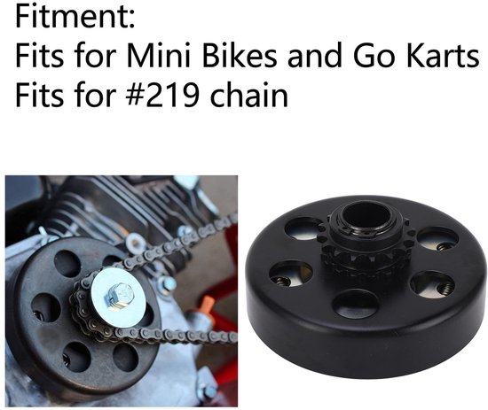 Omgoods - Go-Kart Vliegkrachtkoppeling 20 mm met 16 Tanden voor 219-Ketting — afbeelding 3