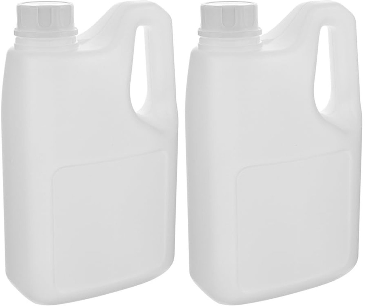 Omgoods - Set van 2 Herbruikbare Plastic Flessen met Handvat voor Sap en Dranken