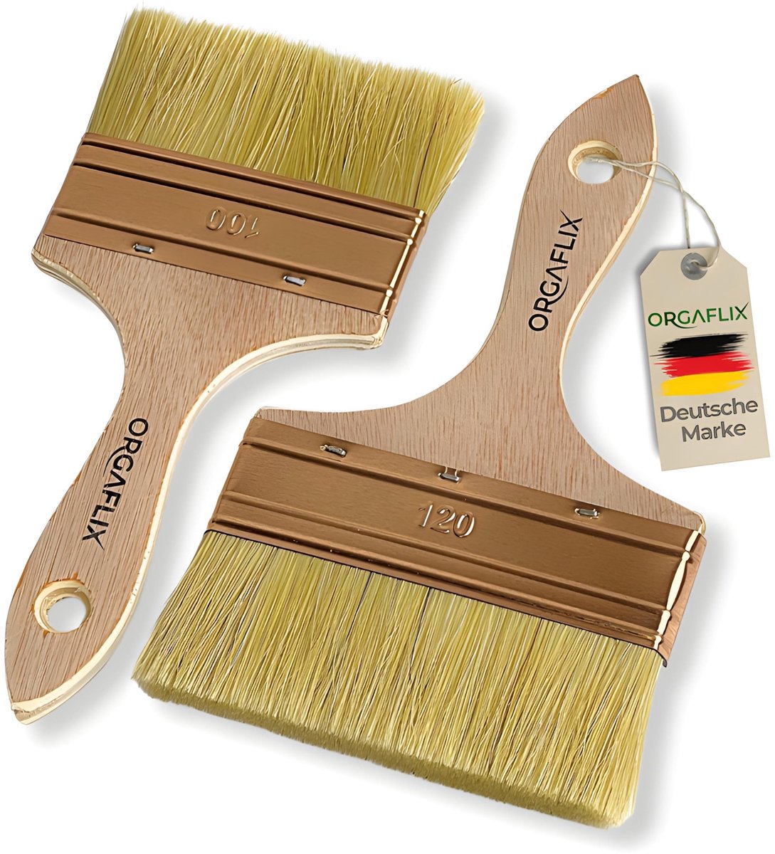 Omgoods - Oppervlaktekwasten Set (100 mm + 120 mm) voor Verf