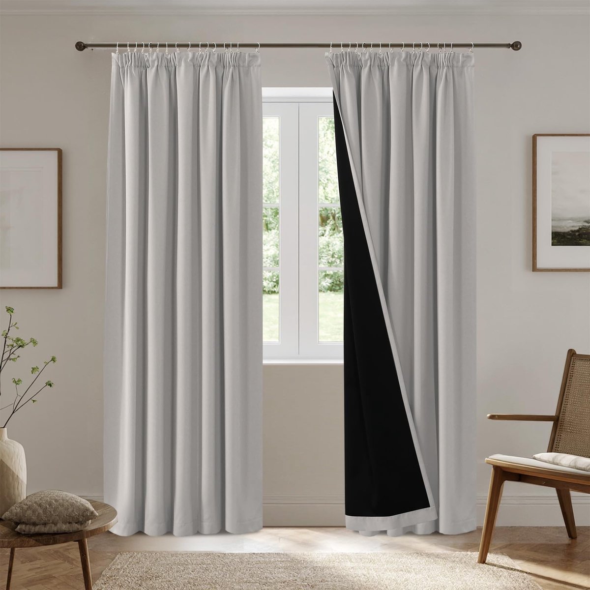 Omgoods - Verduisterende Gordijnen Set van 2 - Pumice Stone 260 x 140 cm