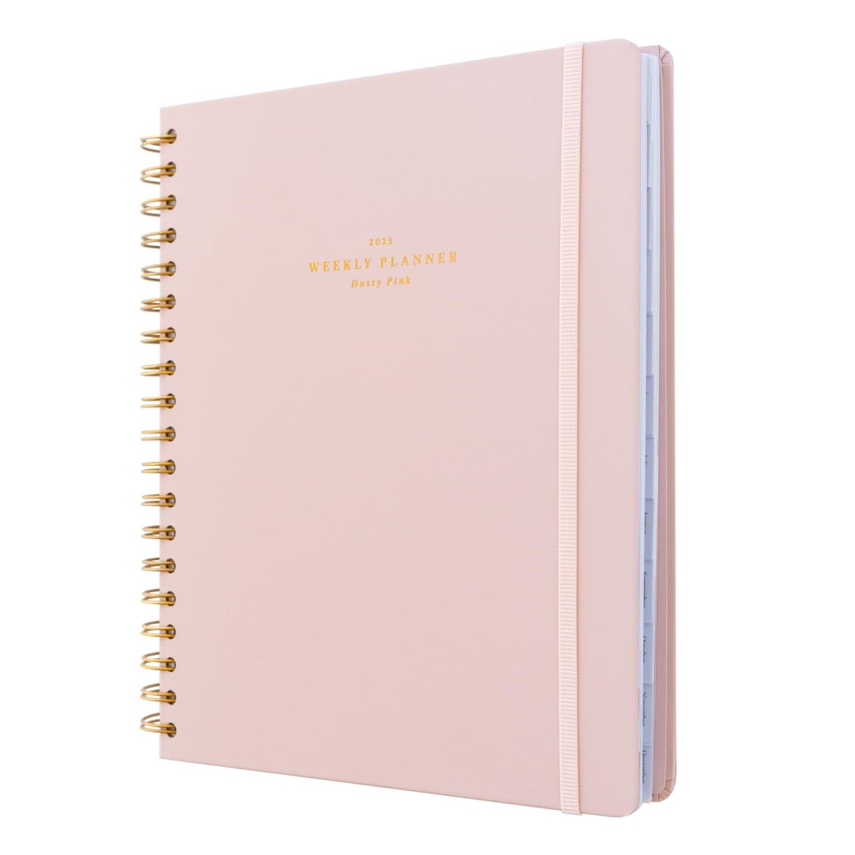 Omgoods - Kokonote Agenda 2024 2025 Dusty Pink - Week Planner 17 Maanden