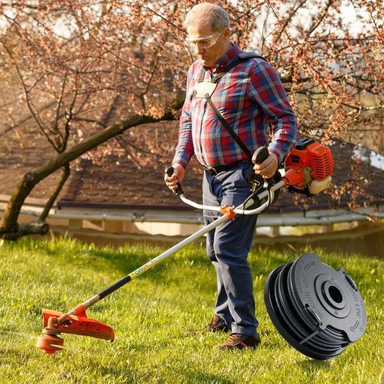 2 rollen trimmer draadspoel voor grastrimmer-spoel, φ1,65 mm x 6,1 m - navultrimmerdraad, grasmaaierspoel, compatibel met Bosch ART 24 ART 27 SL grastrimmers, modelnummer F016800351 — afbeelding 5