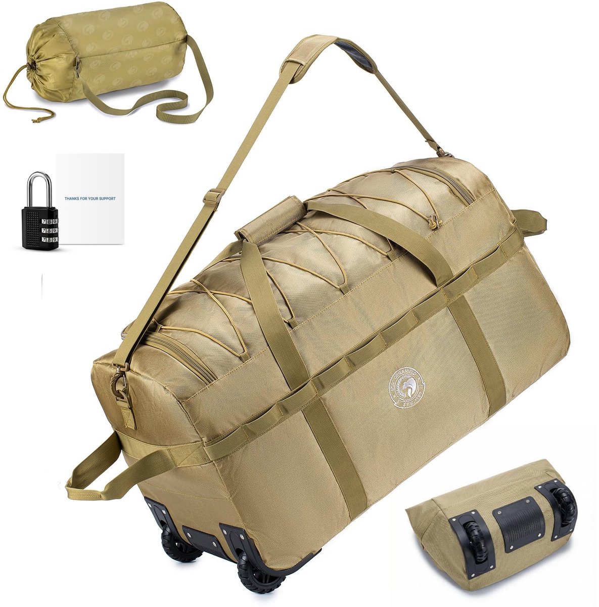 Omgoods - Grote Vouwbare Reistas met Wielen, 100L, Waterdicht