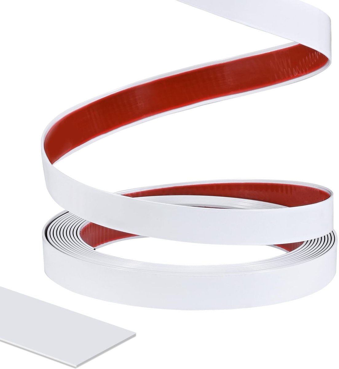 Omgoods - Zelfklevende Decoratieve Strips Wit - Flexibel PVC 15 m