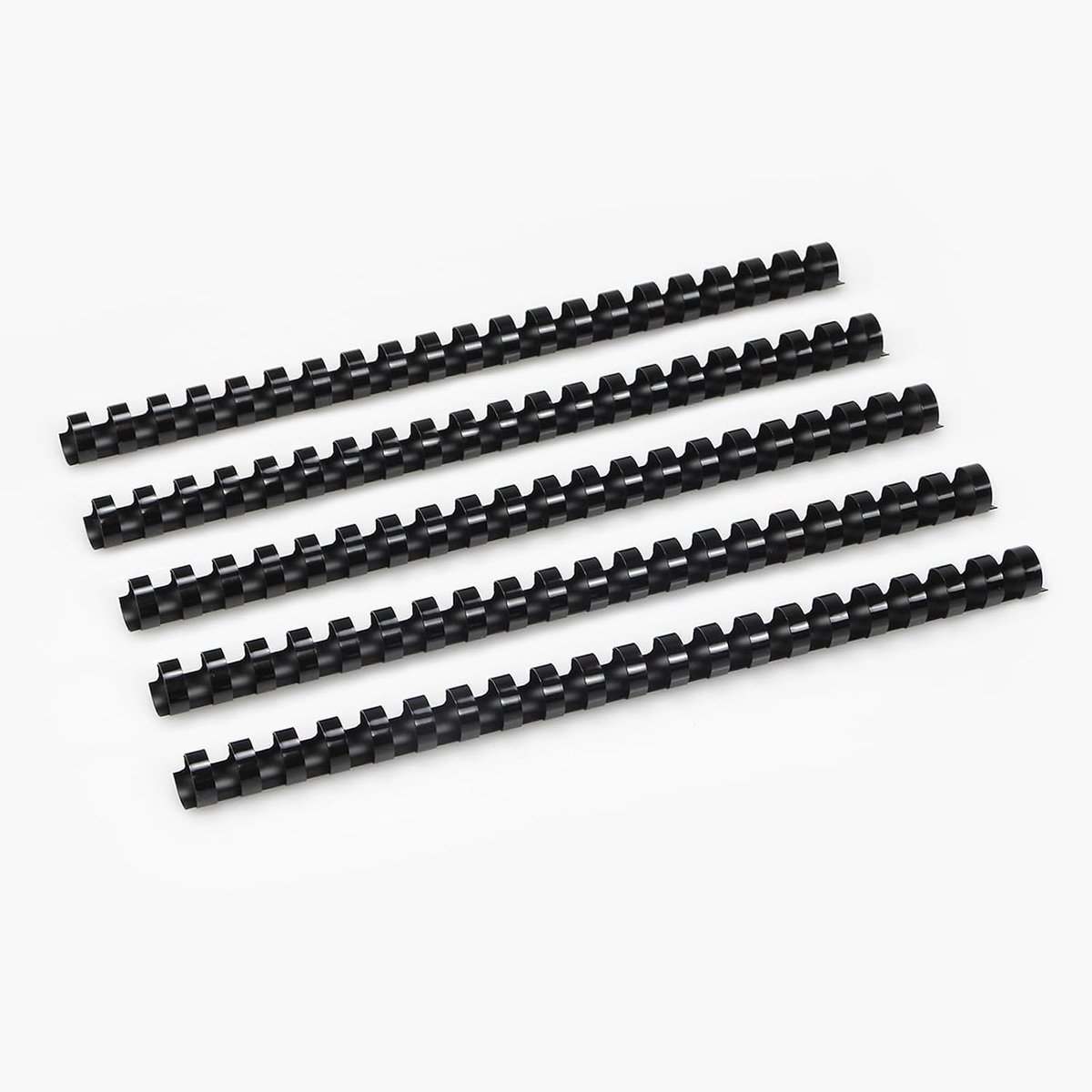 Bindruggen, 16 mm, 21 ringen, 125 vel bindcapaciteit, Zwart, A4, 100 stuks