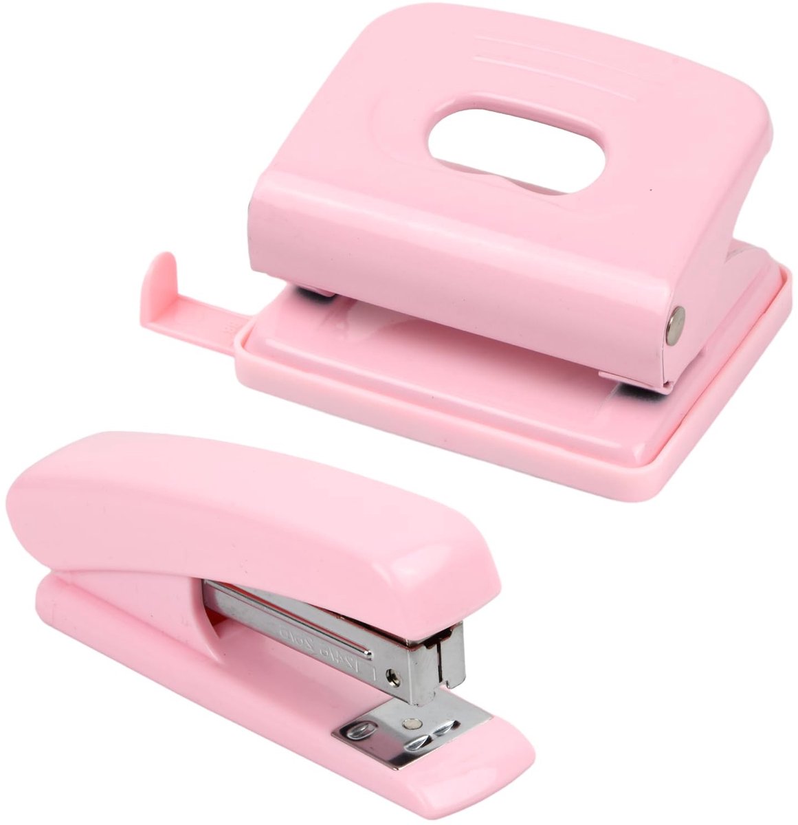 Omgoods - Stapler en Perforator Set - Inclusief 2-Hole Perforator en Draagbare Nietmachine