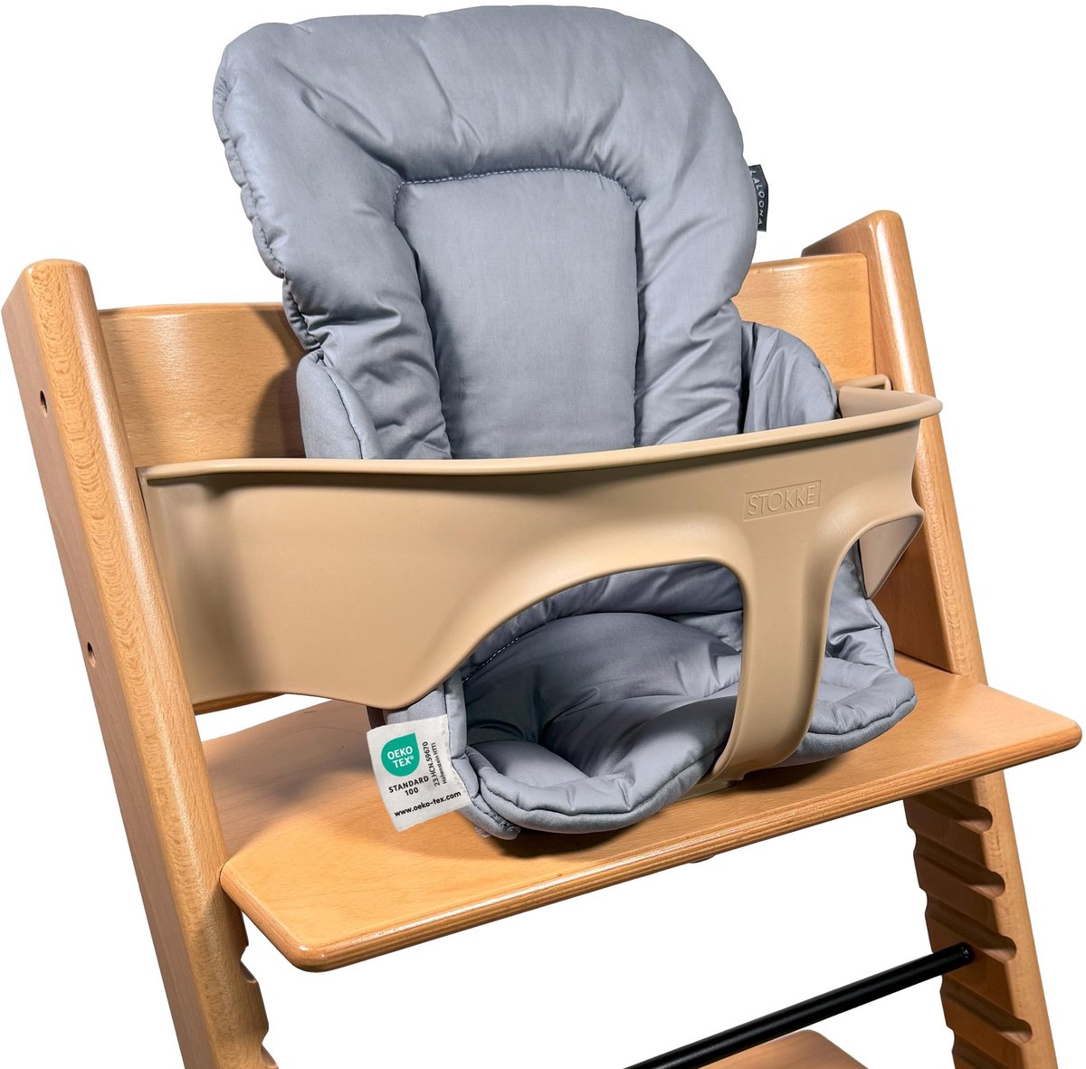 Omgoods - Kinderstoel Verkleinkussen voor Stokke Tripp Trapp - Wasbaar en OEKO-TEX gecertificeerd - Grijs