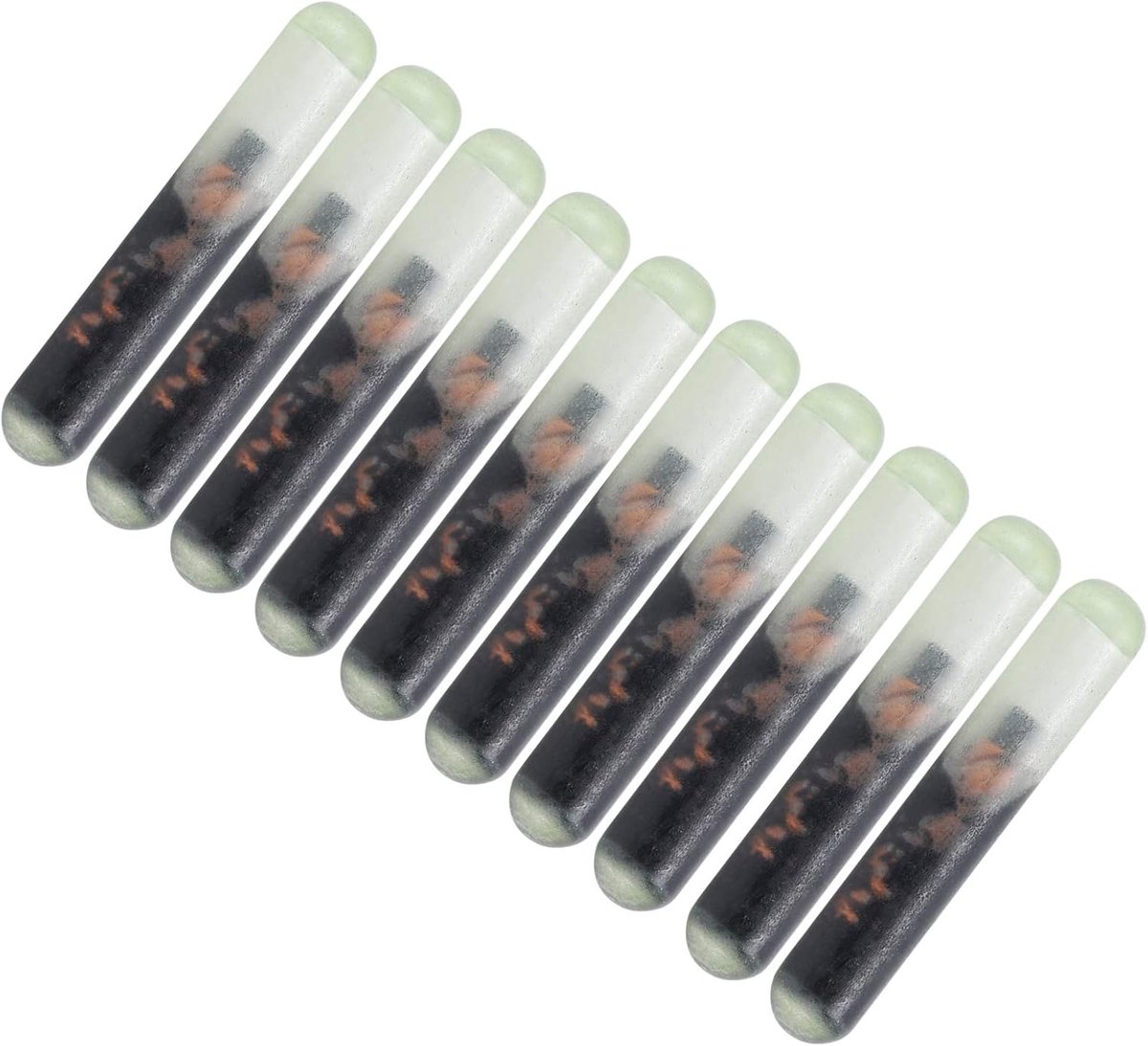 10 stuks Biologisch Glas Microchip voor Dieren, 2,12 mm ISO 11784/85 Standaard, Huisdier Identificatie Chip Implantaten