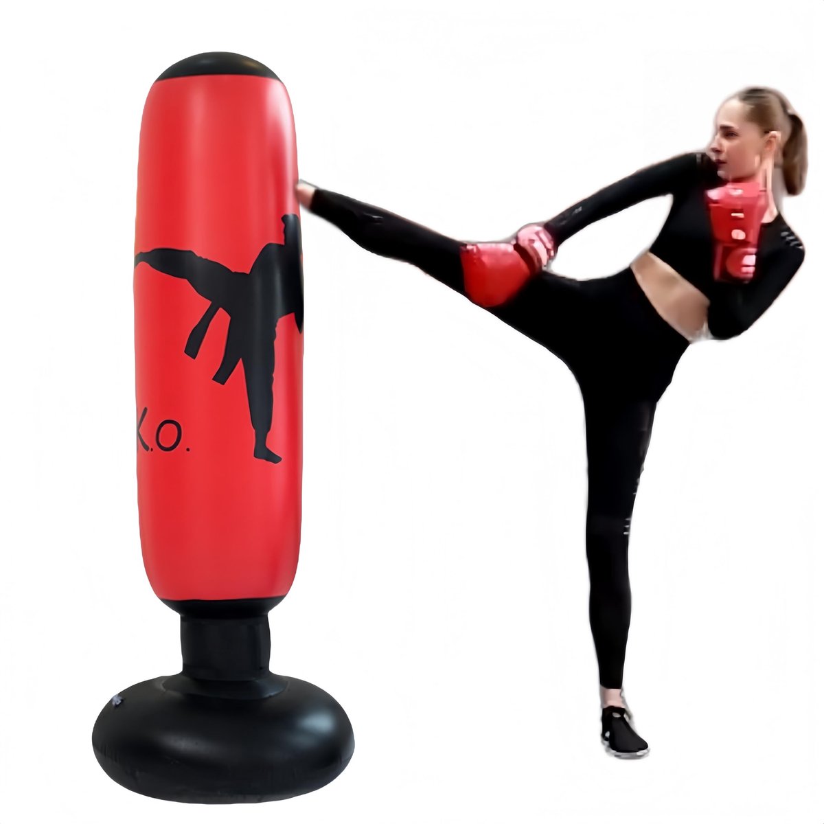 Omgoods - Staande Punching Bag - Inflatable 160 cm voor Karate en Boksen