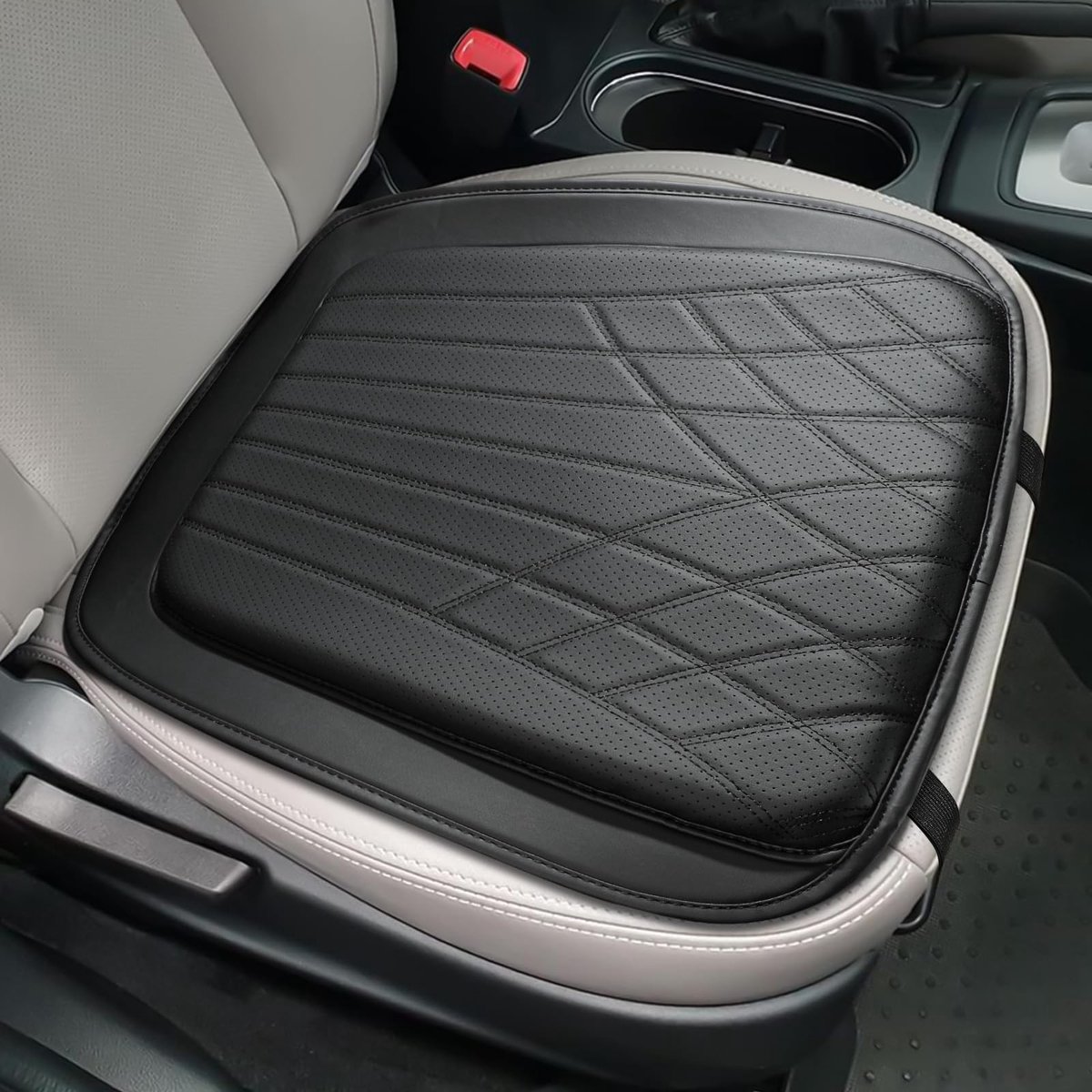 Omgoods - Autostoelkussen van Nappa Leder met Geheugenfoam