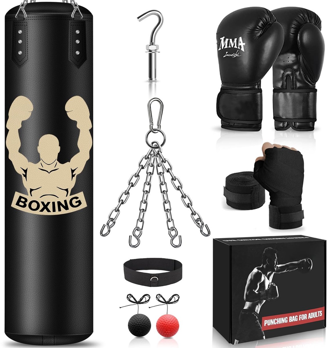 Omgoods - Zware Bokszakset voor Thuistraining en Fitness