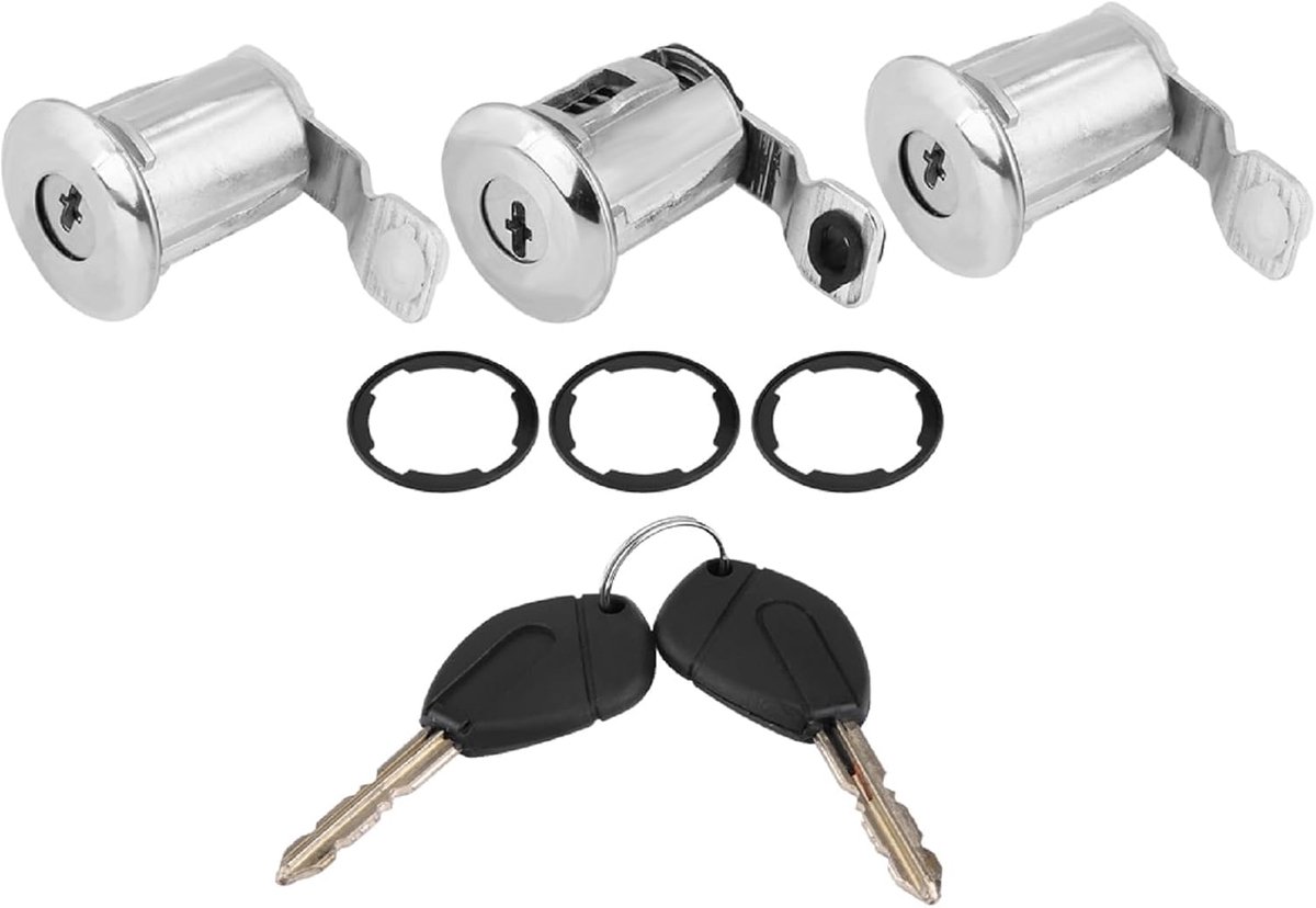 252522 autodeursluitcilinder set met sleutel voor partner Citroen Berlingo Xsara (# 1)