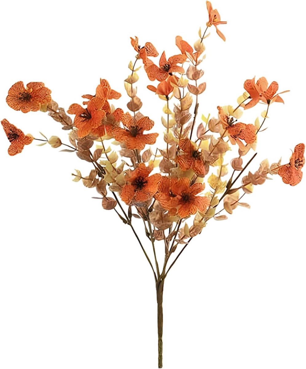 Gedroogde bloemstukken - Kunstboeket bloemen - Huis decoreren - Realistisch uiterlijk - 31 x 16 cm - Stijl C