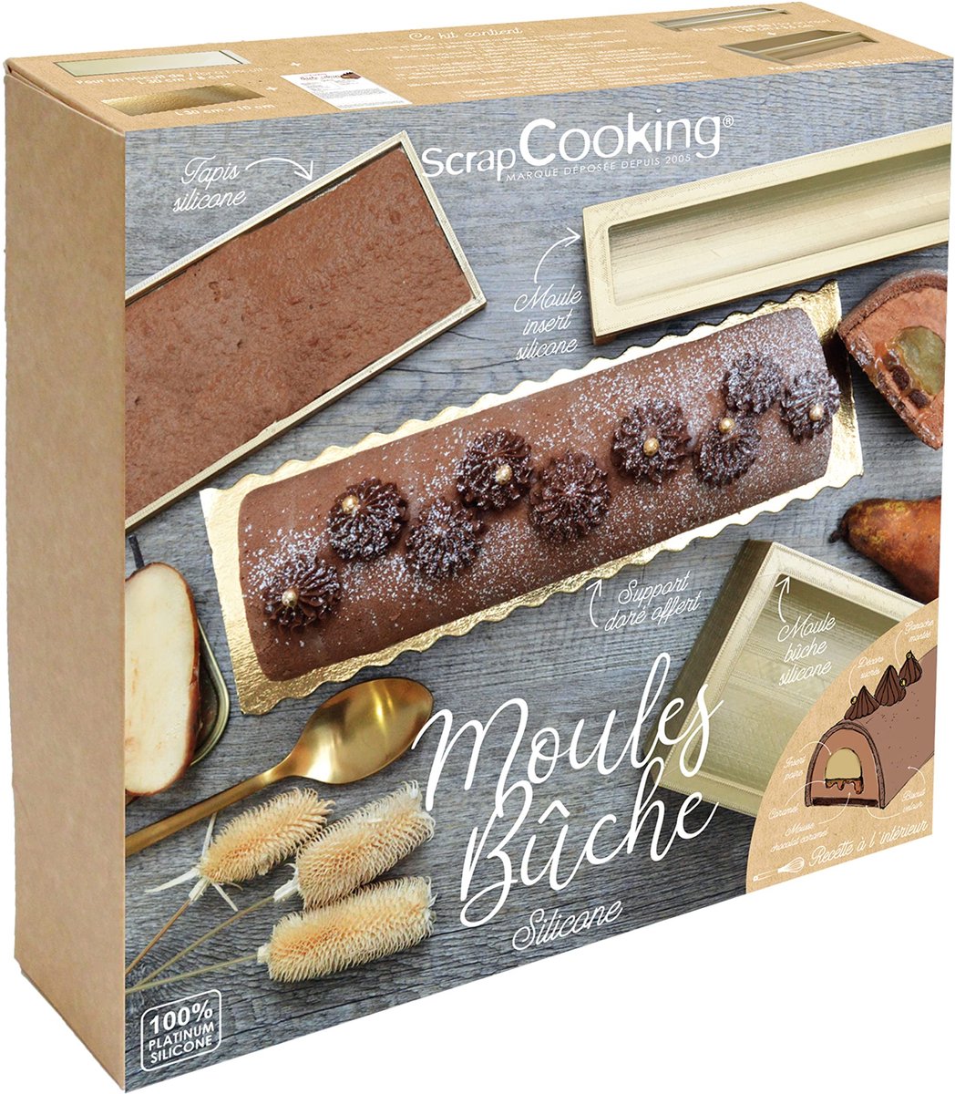 Omgoods - Set van 3 Silicone Moulds voor Kerstbomen - Inclusief Recepten