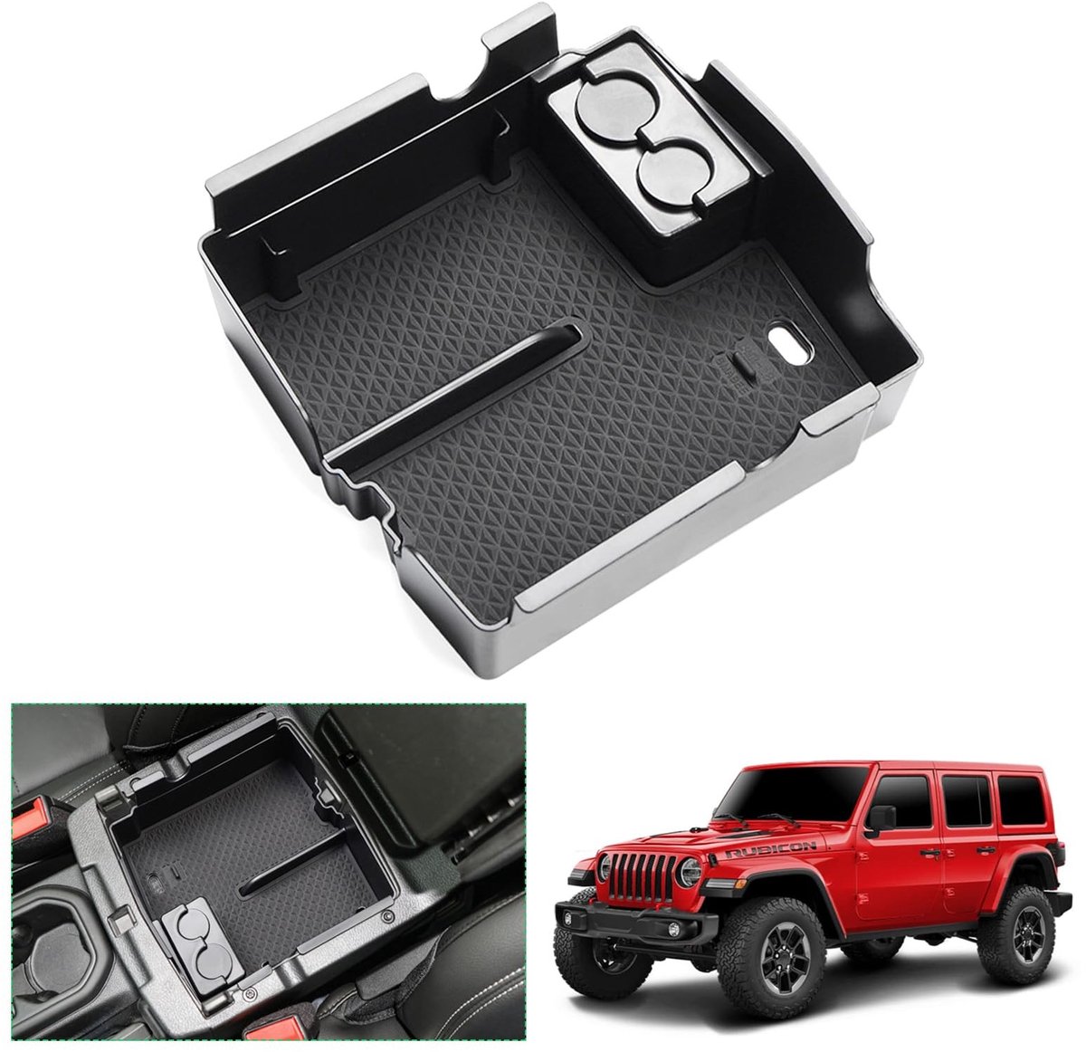 Omgoods - Center Console Opbergbox voor Jeep Wrangler JL/JT