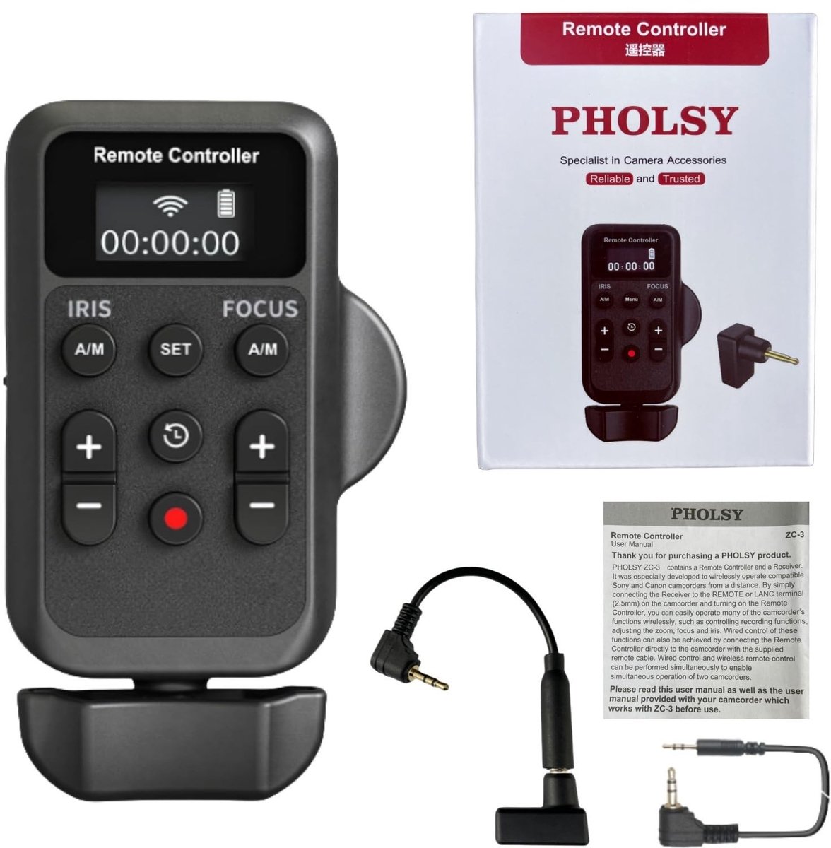 Omgoods - Draadloze Camcorder Controller voor Canon en Sony - Videocontrole op Afstand