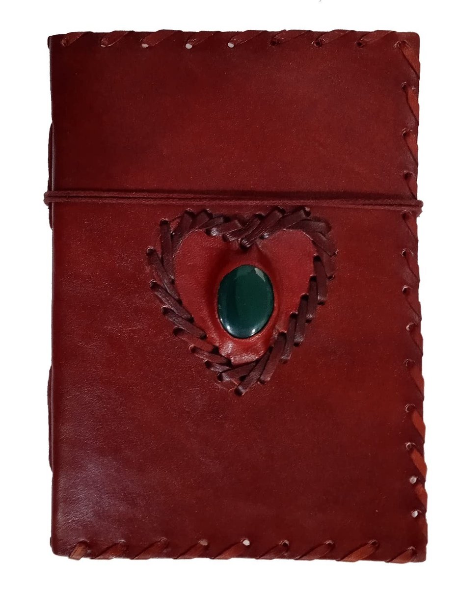 Omgoods - Leather Journal 'Lover's Heart' - Handgemaakt Dagboek met Vintage Look