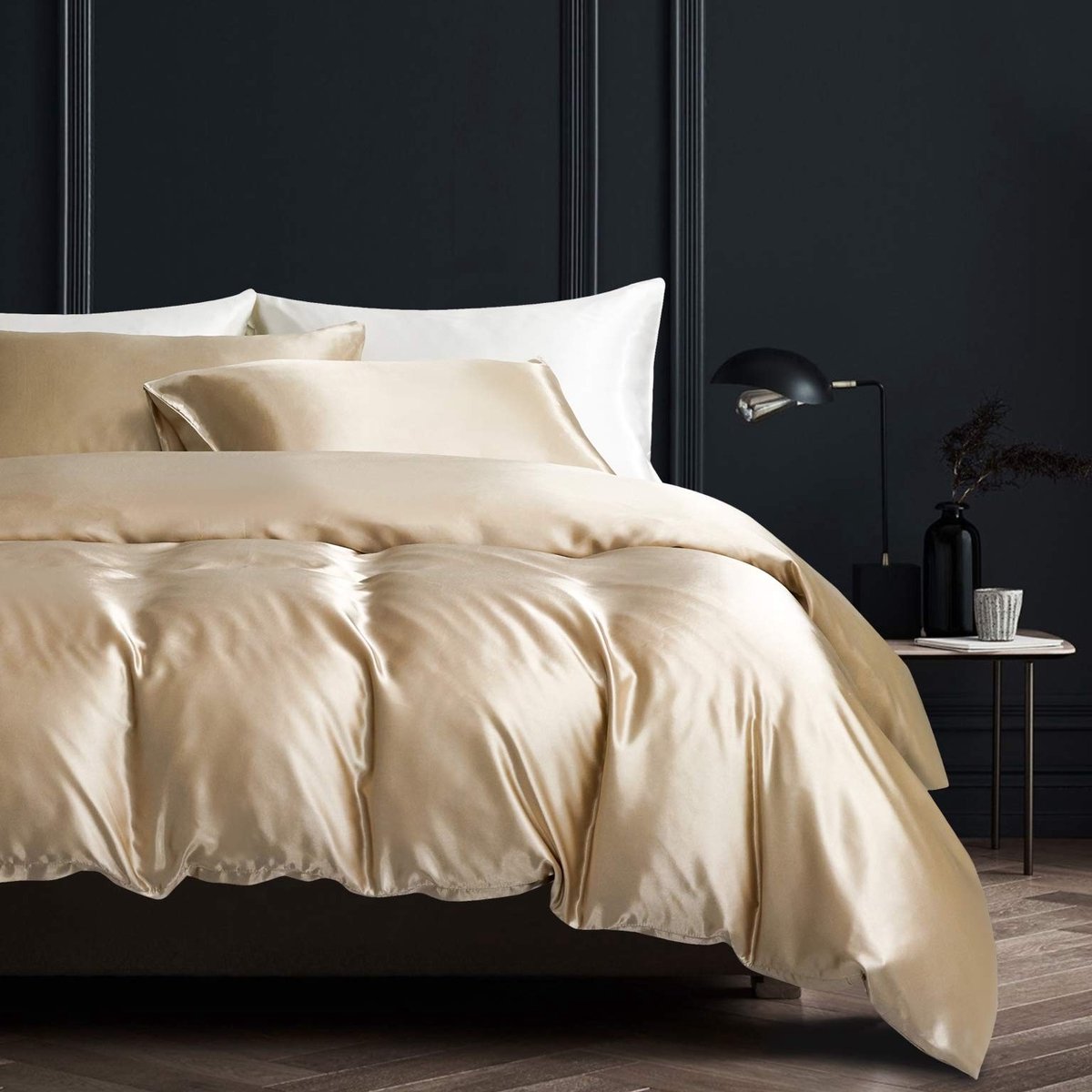 Omgoods - 3-delige Satijnen Beddengoedset 200 x 200 cm met Ritssluiting